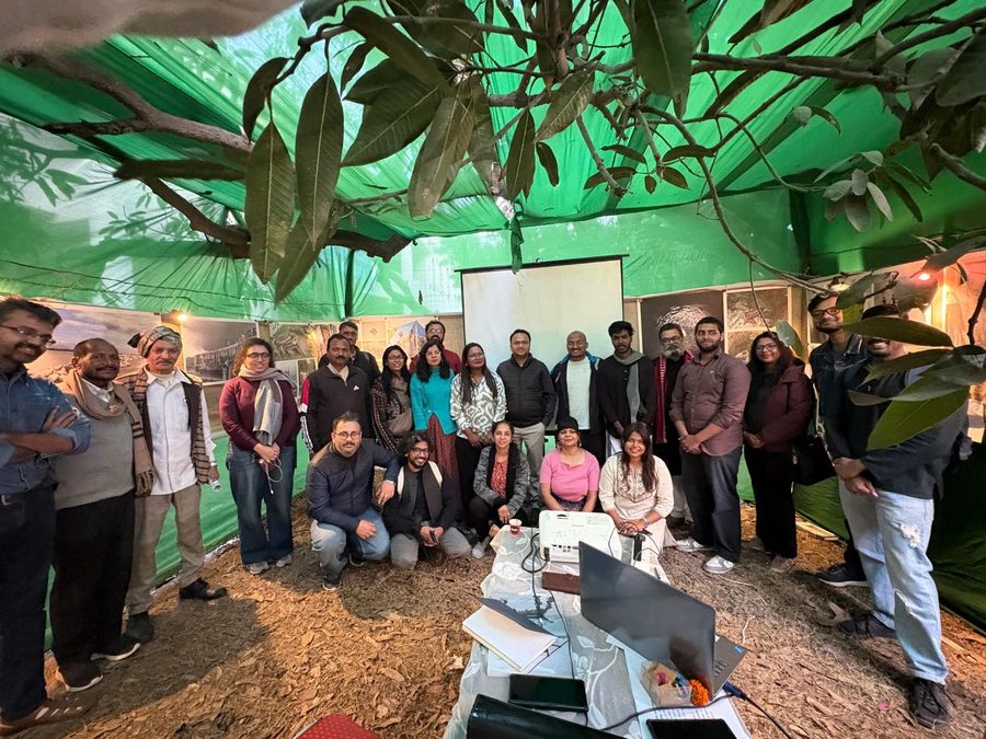 The Vithi team and visitors at Prakritika